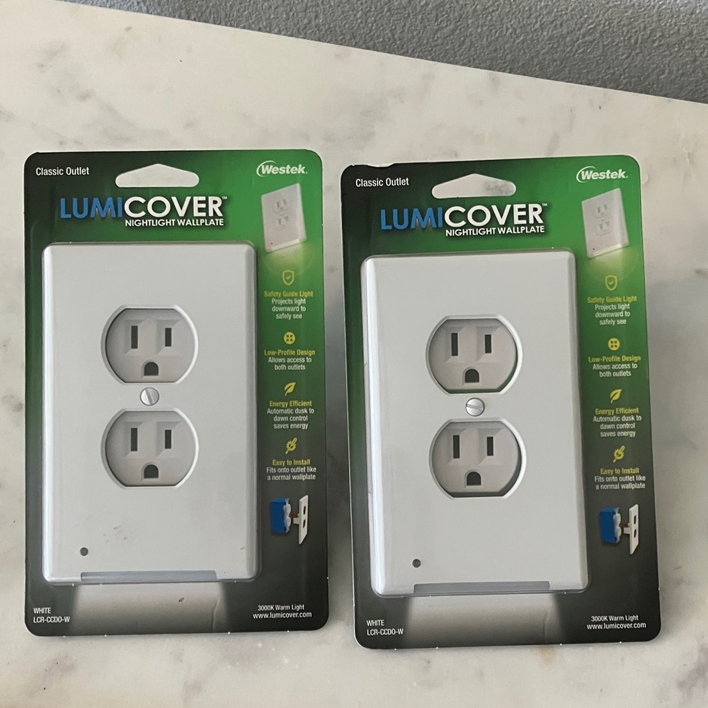 LUMICOVER White Nightlight Wallplate (2)